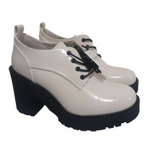 Arizona Jean Co Womens Harris Oxford Cream Shoes